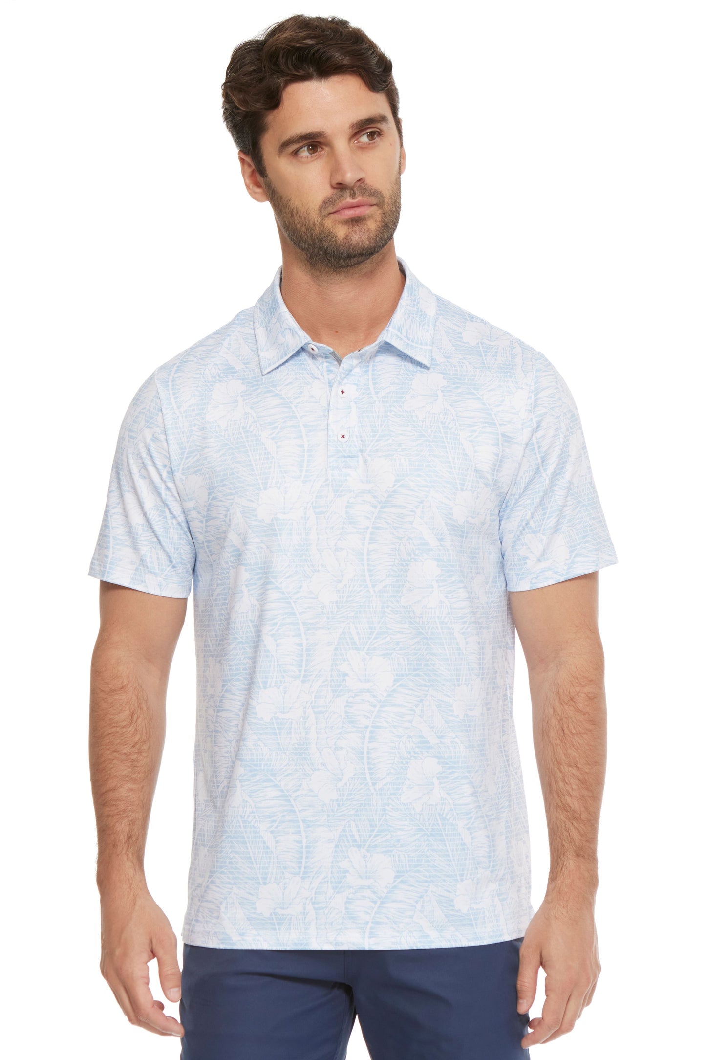 Montauk Short Sleeve Botanical Performance Polo