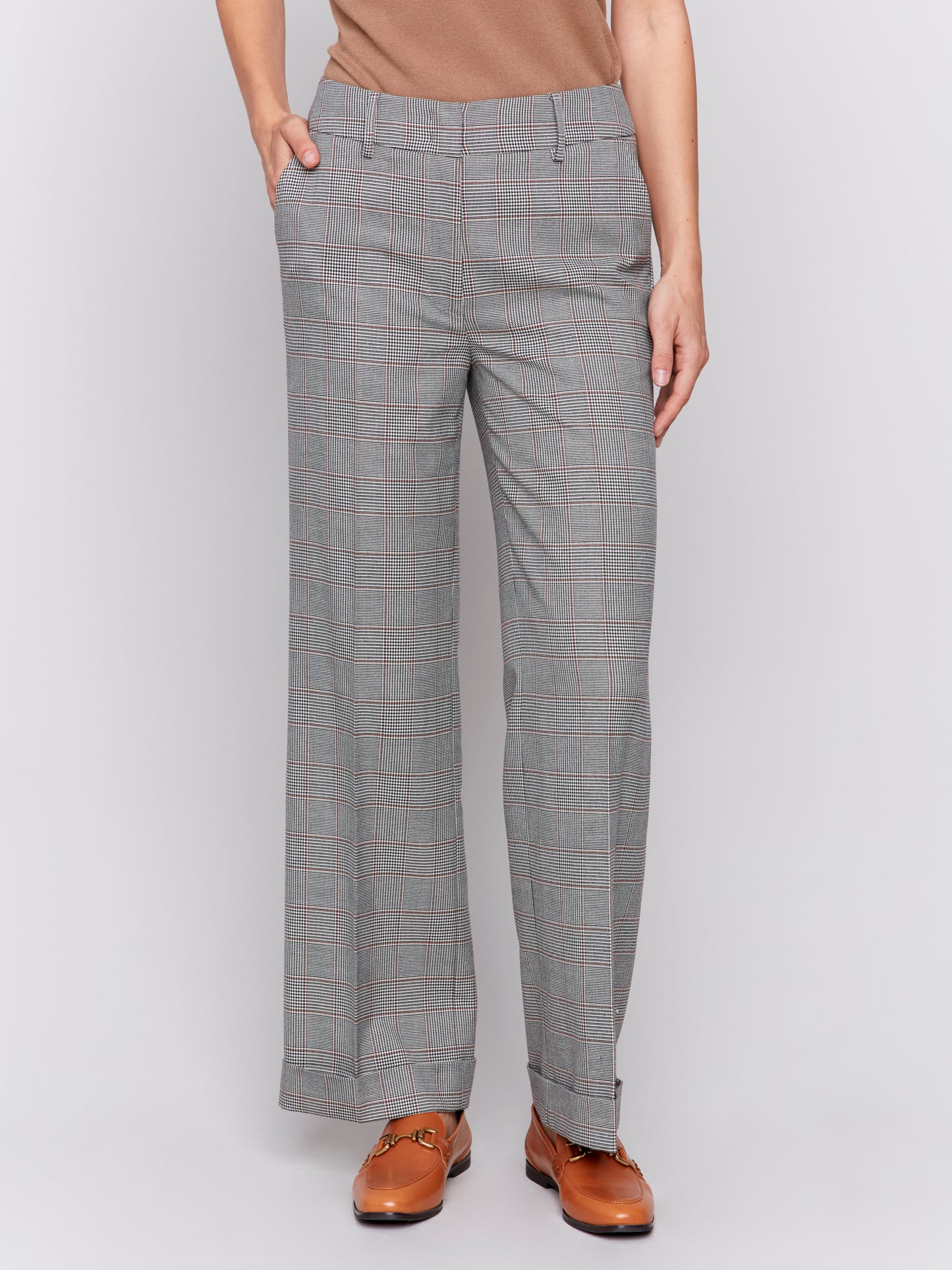 Glenn Check Flare Pant