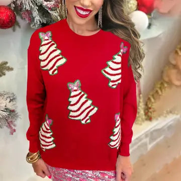 Christmas Tree Sequined Sweatshirt