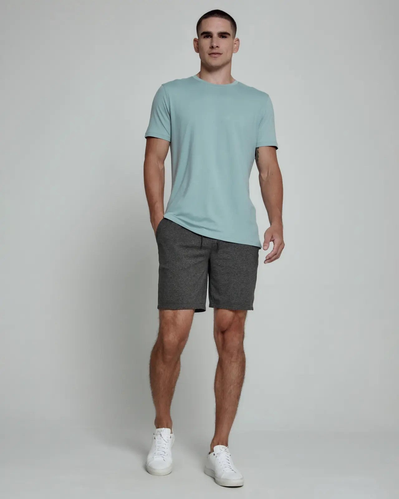 Core Short Sleeve Crew Neck  - Seafoam - L