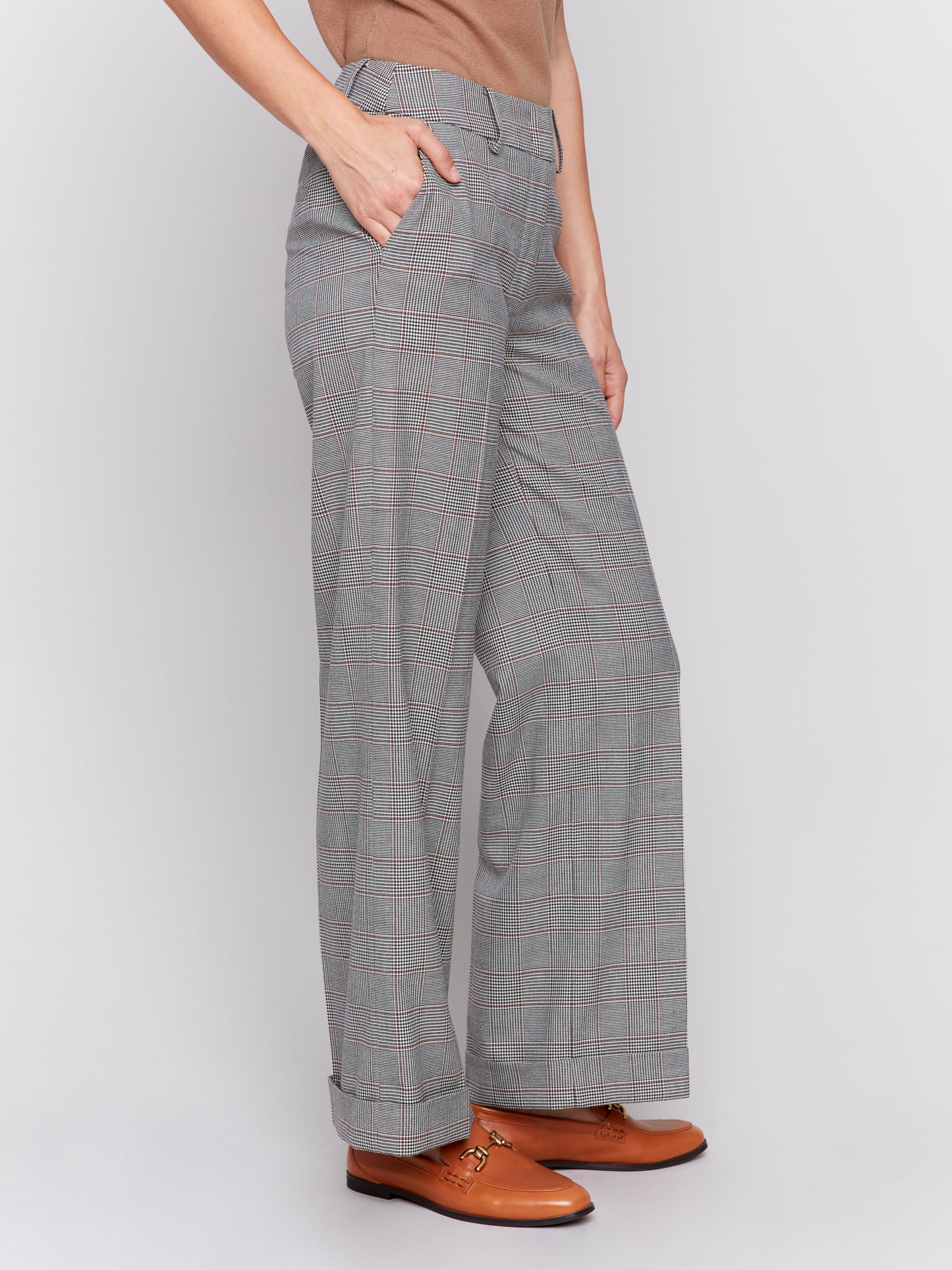 Glenn Check Flare Pant