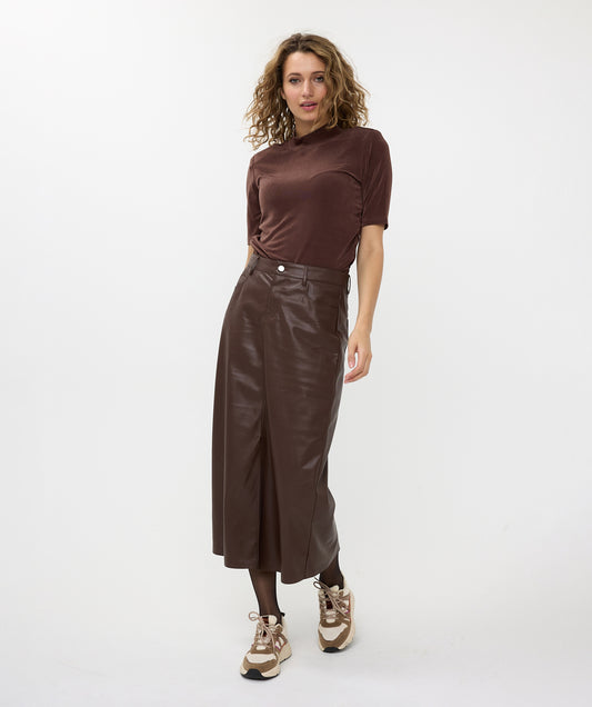 Vegan Leather Skirt