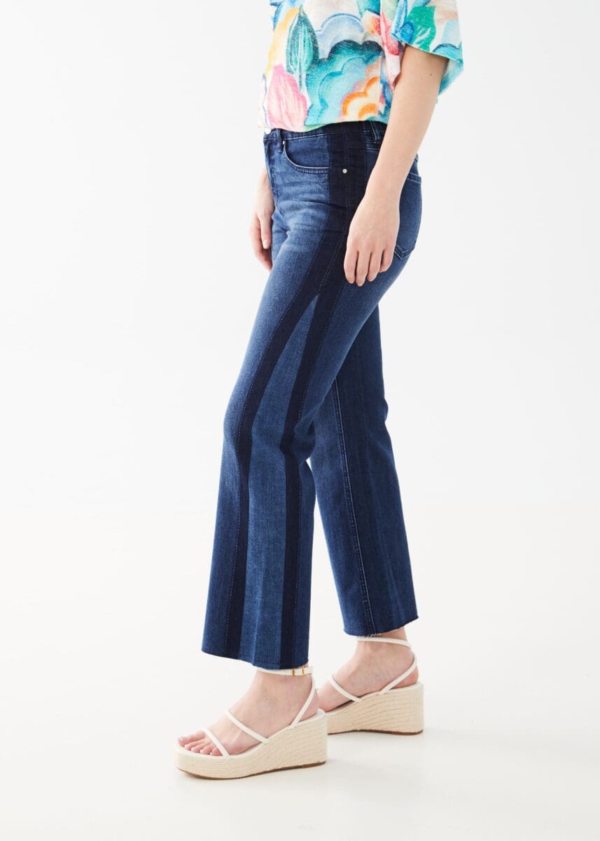 Olivia Flare Ankle Frayed Hem Jean