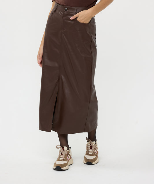 Vegan Leather Skirt