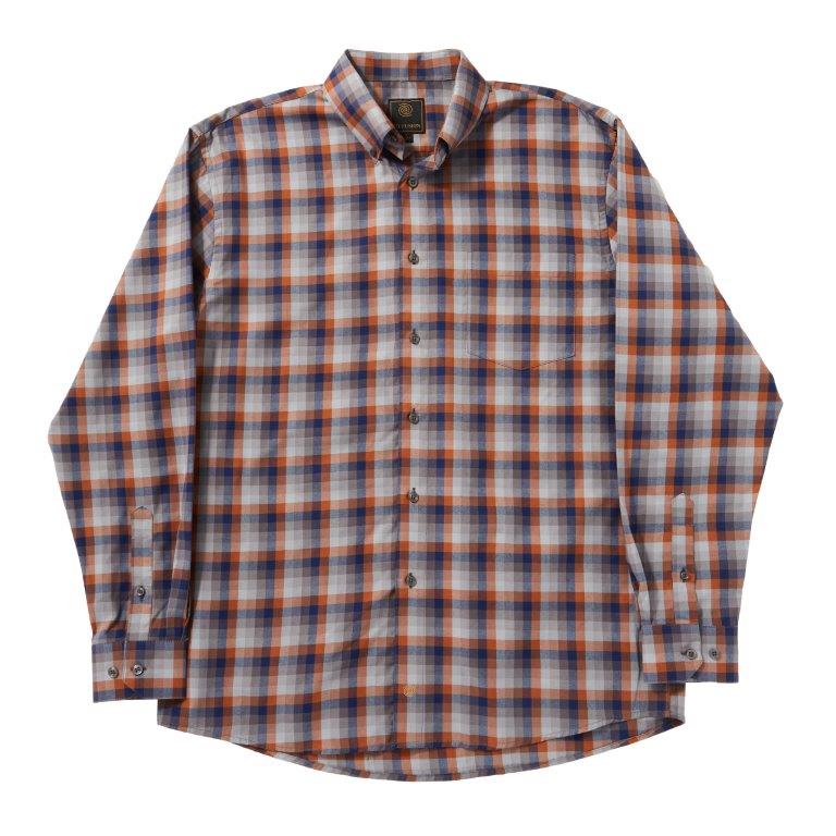 Long Sleeve Melange Check Shirt