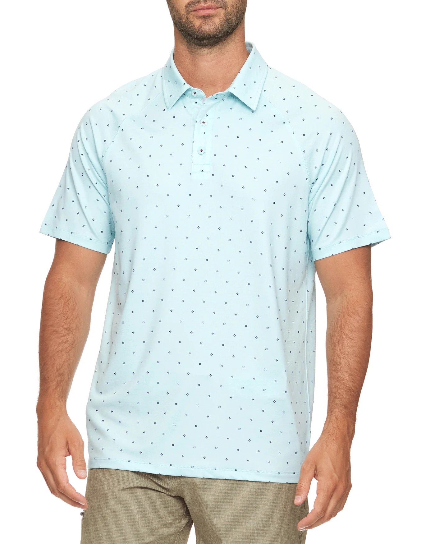 Wheaton Dot Print Performance Polo