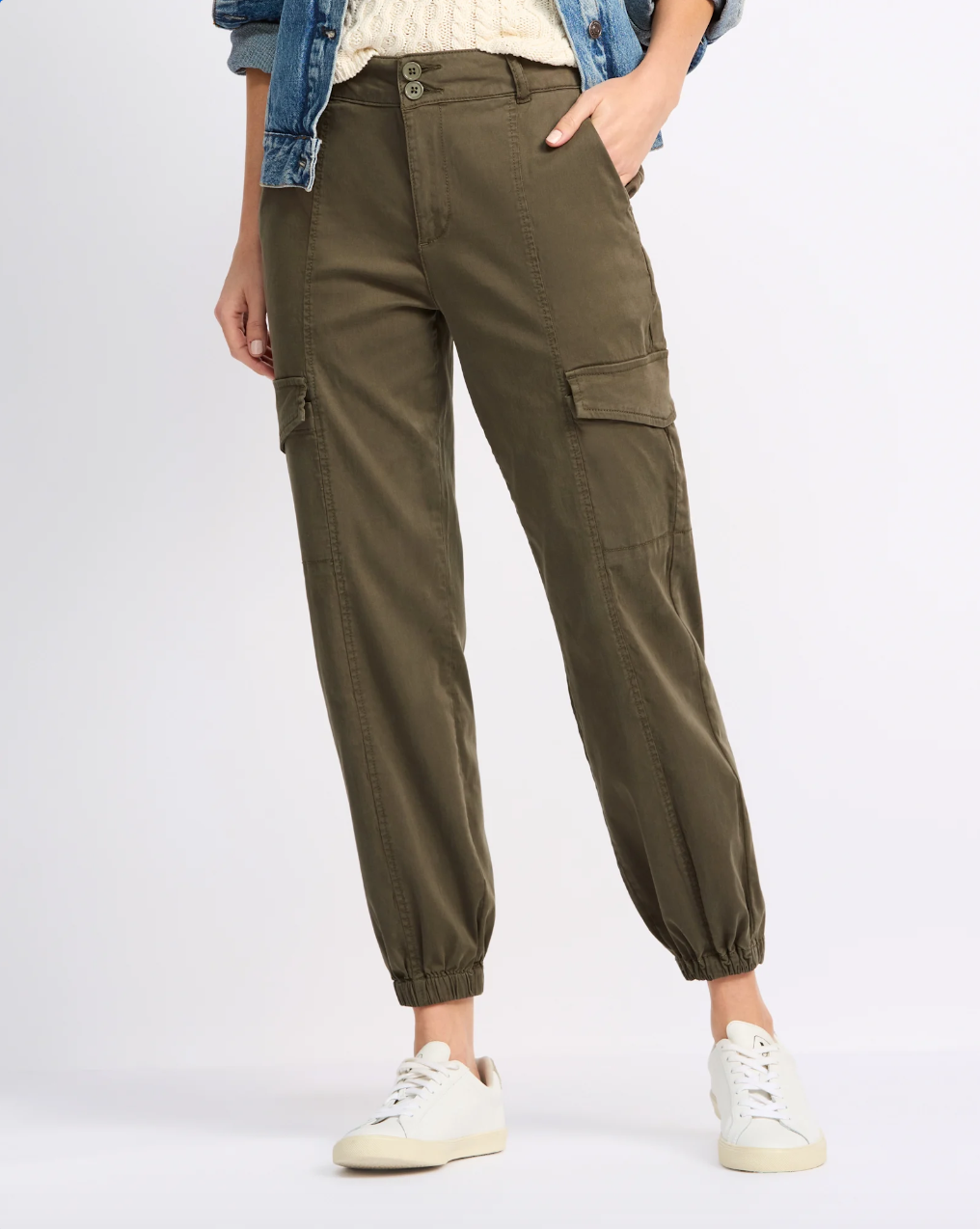 Isabel Utility Chino Jogger Pants