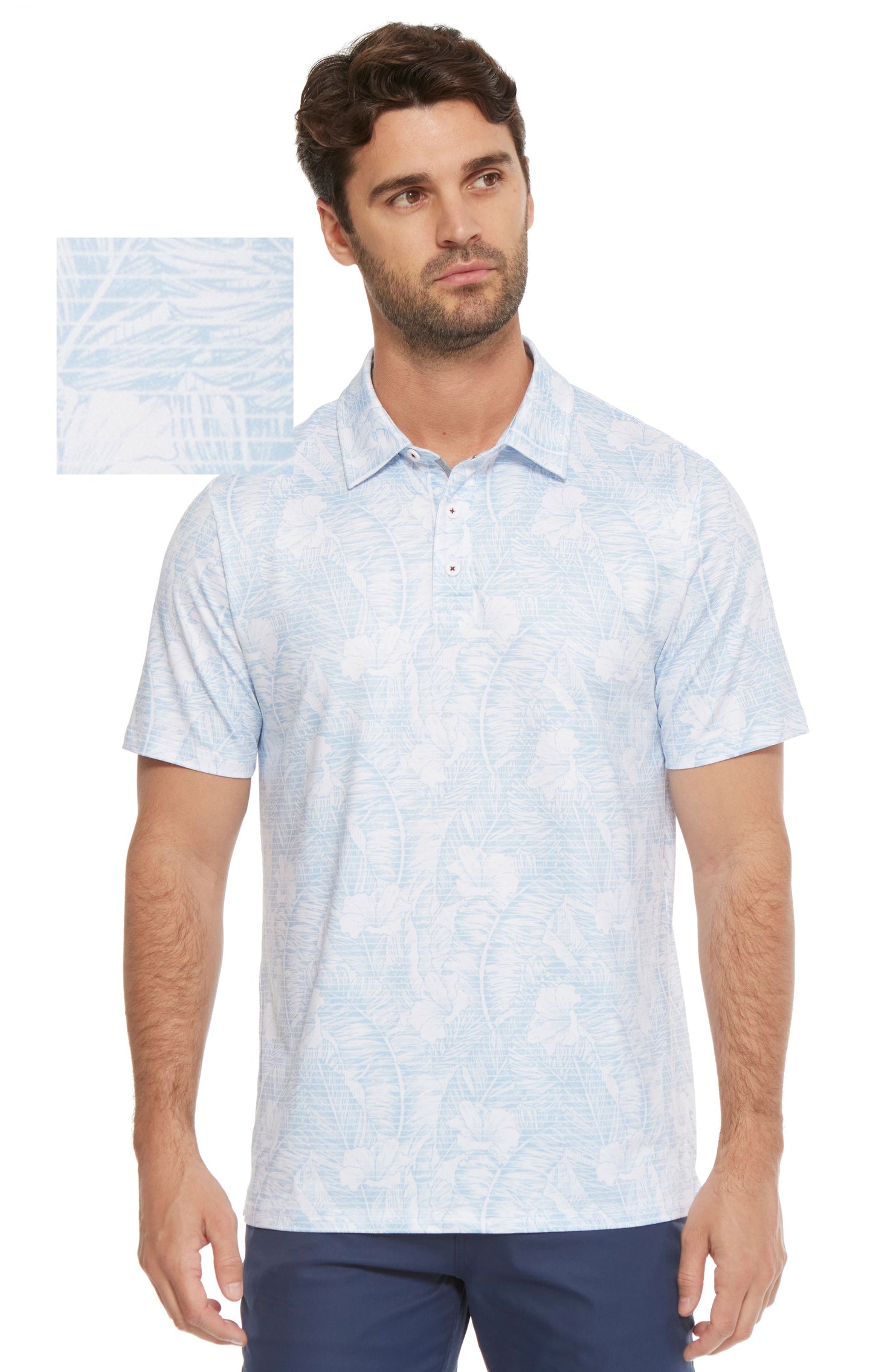 Montauk Short Sleeve Botanical Performance Polo