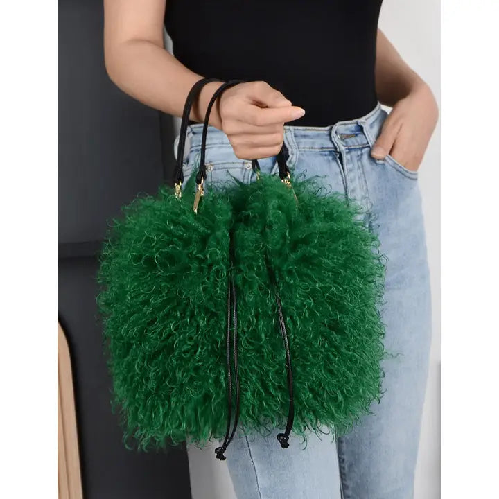 Fux Mongolian Fur Hand Bag