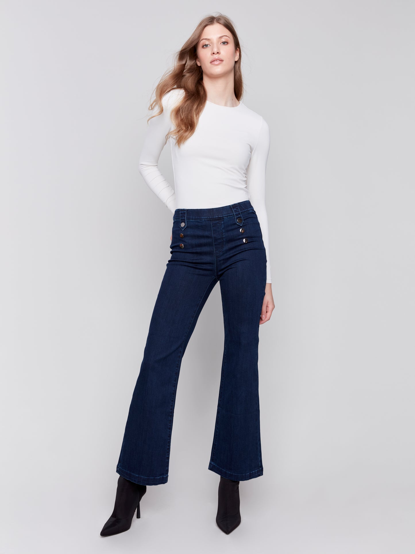 Pull On Flare Leg Pant