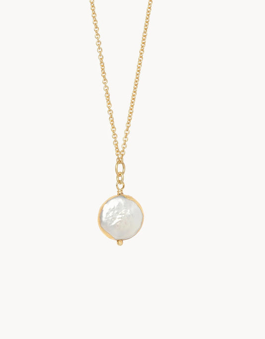 Survivor/Coin Pearl Necklace