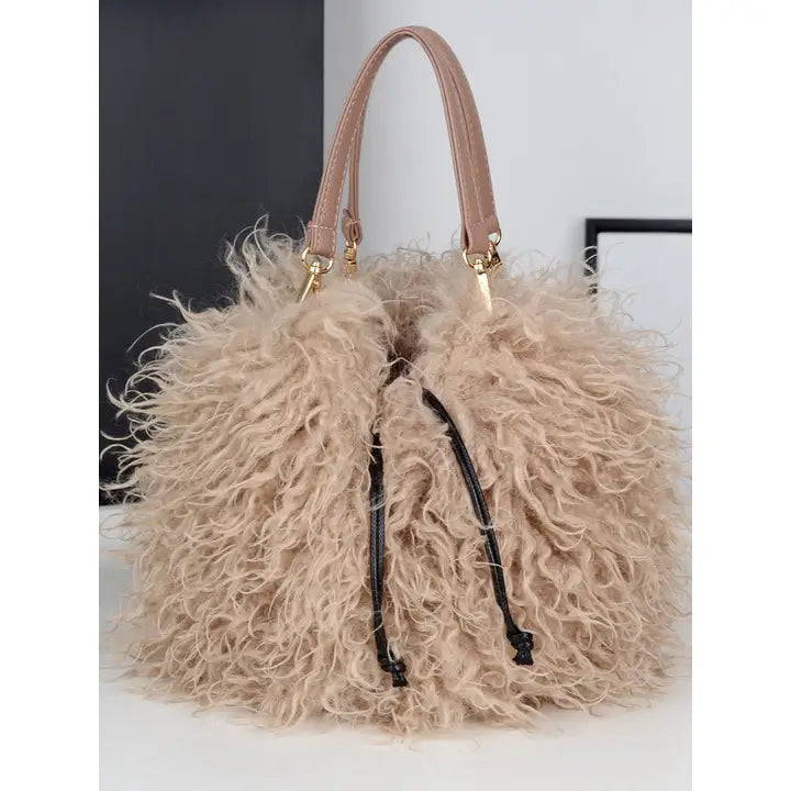 Fux Mongolian Fur Hand Bag