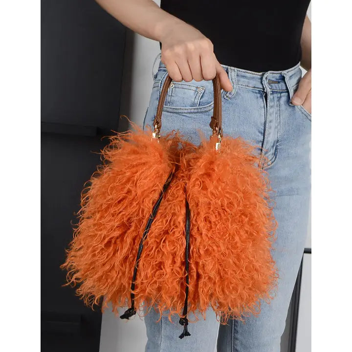 Fux Mongolian Fur Hand Bag