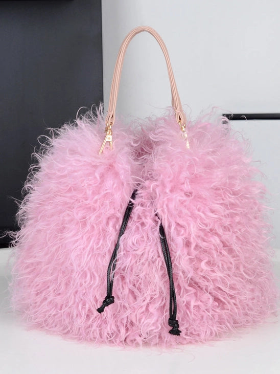 Fux Mongolian Fur Hand Bag