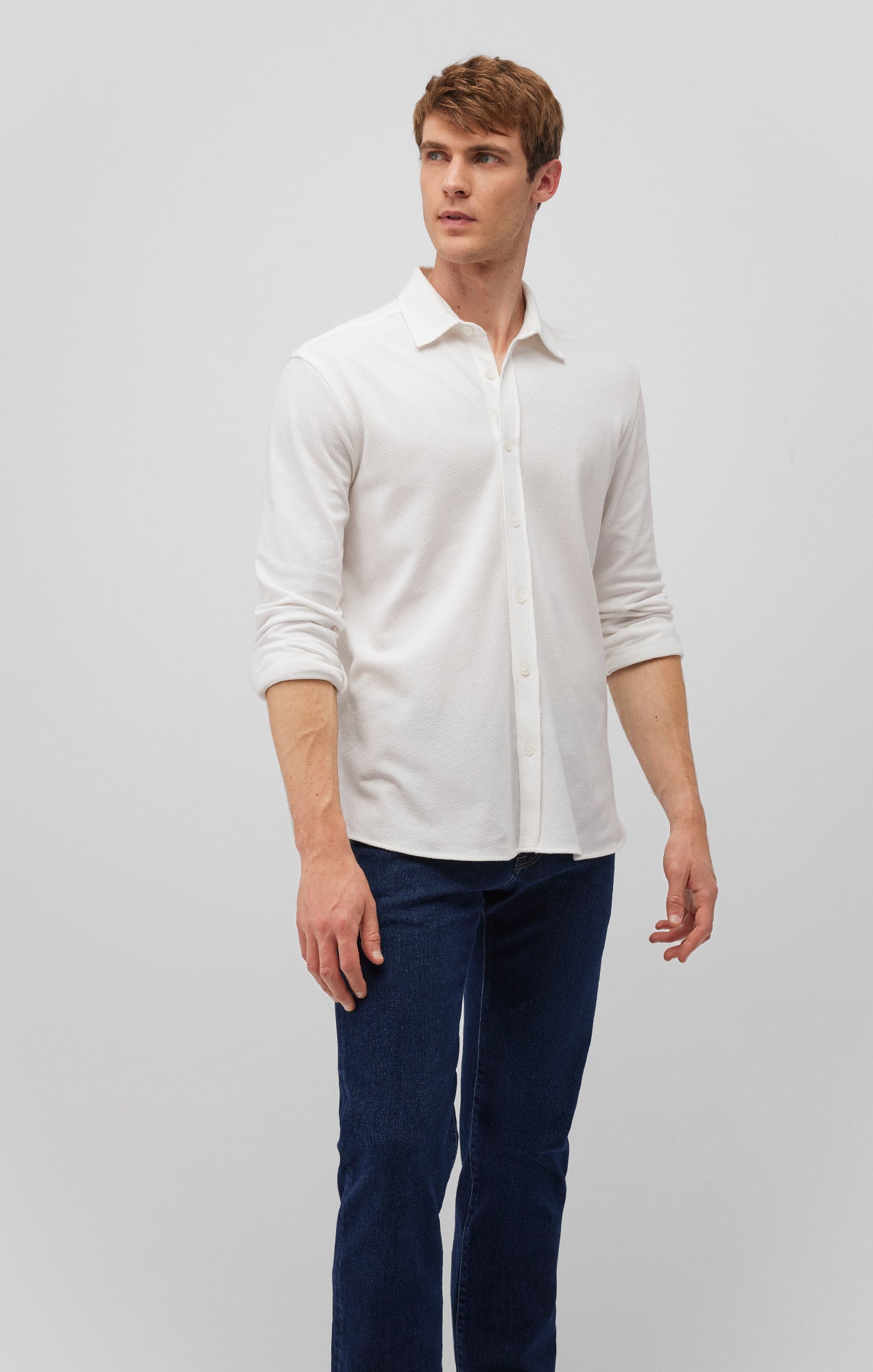 Mavi Long Sleeve Cotton Button-Up