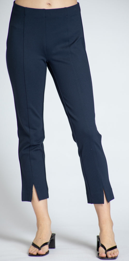 Pull On Crop Pant With Split Hem