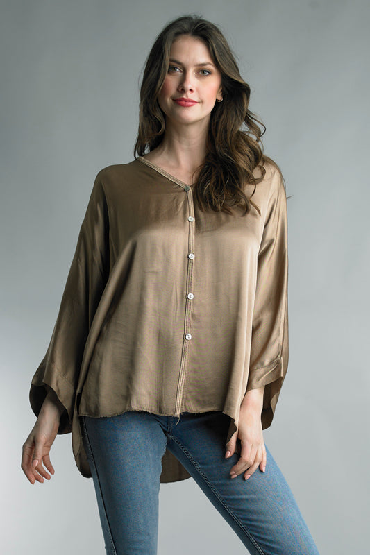 Boyfriend Silk Tunic